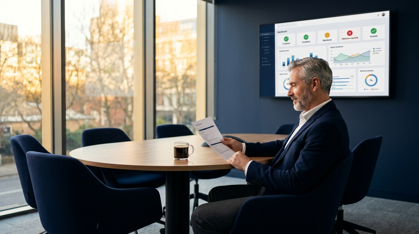 Automated compliance remediation tracking dashboard